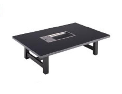 イトキン IKK 焼肉テーブル（和卓・天板：黒） S71TG-LWC097-T12A 1200・800・H350(mm) 都市ガス仕様