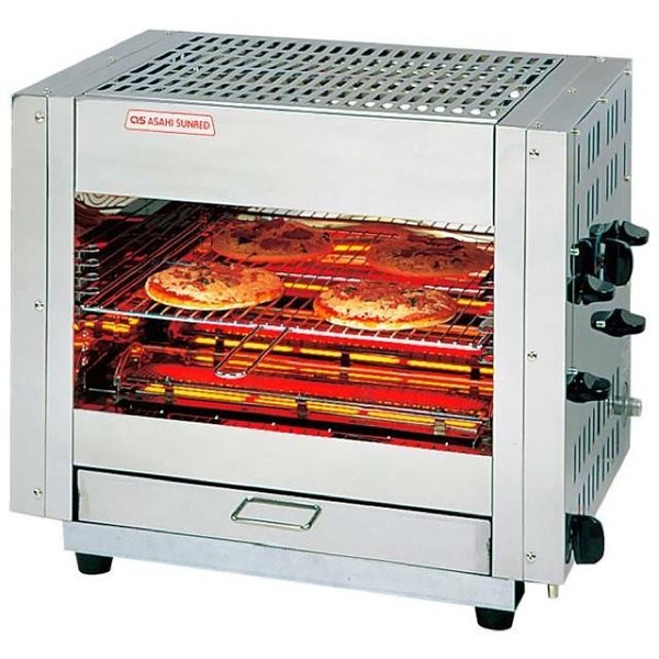 アサヒサンレッド 万能両面焼物器 ピザオーブン AP-605  ピザ焼機 LPガス仕様