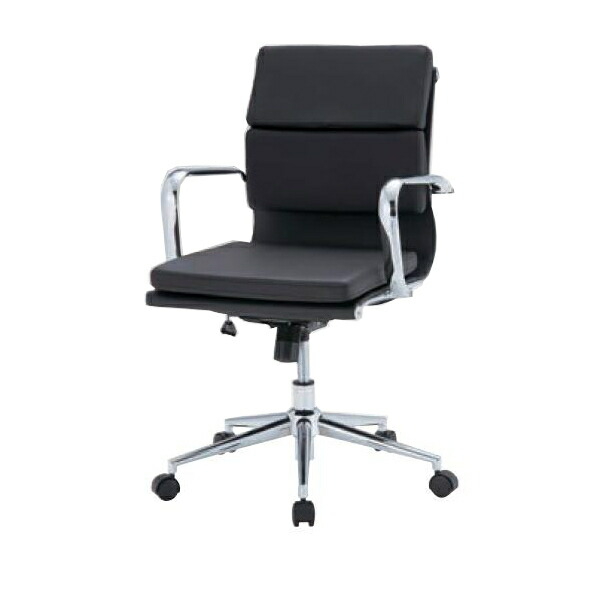井上金庫 オフィス チェア 椅子 APS-L03 W570 D610 H875～955 SH440～520 クッション付き ローバック