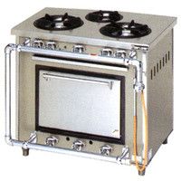 マルゼン スタンダードタイプガステーブル(オーブン搭載） MGR-096DS (MGR-096CS) 都市ガス（13A）仕様 W900・D600・H800