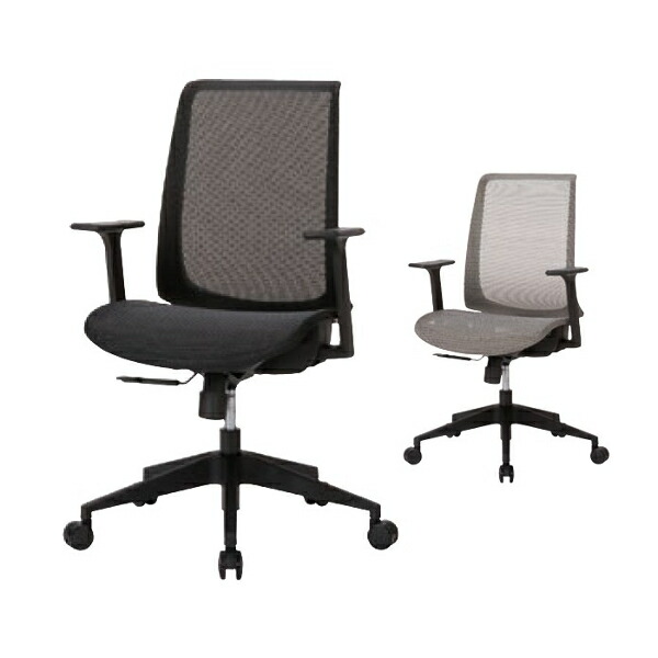井上金庫 オフィス メッシュ チェア 椅子 SPN-53A W645 D615 H940～1015 SH430～505